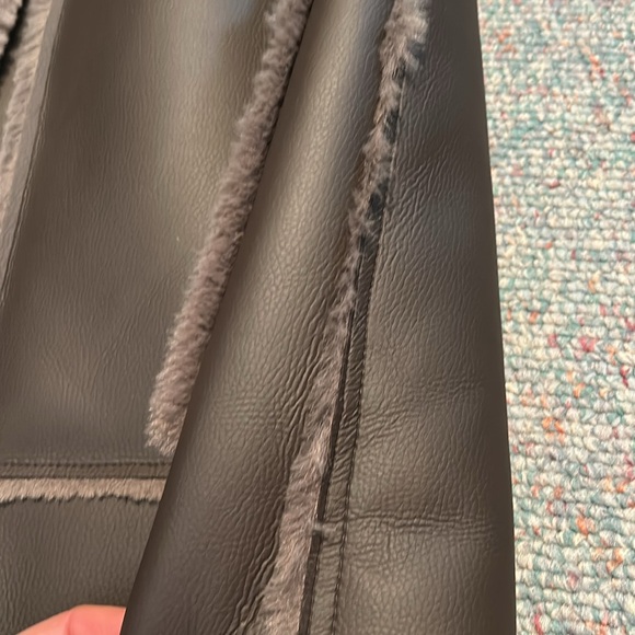 NWT Anthropologie Maeve size large dark grey long coat - Picture 15 of 15